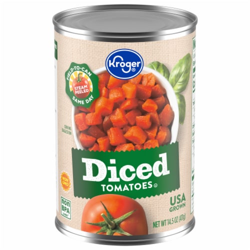 Kroger® Diced Tomatoes in Tomato Juice Perspective: front