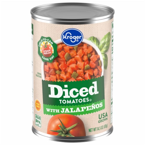 Kroger® Diced Tomatoes with Jalapenos Perspective: front