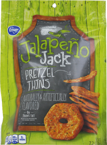 Kroger® Jalapeno Jack Pretzel Thins Perspective: front