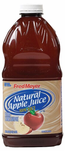 Fred Meyer 100% Natural Apple Juice Perspective: front