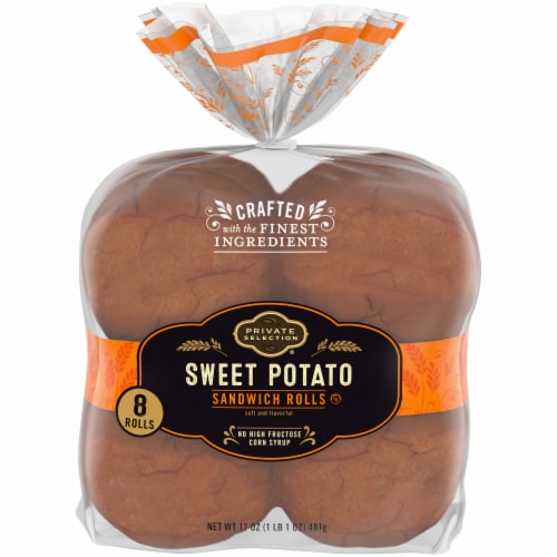 Private Selection™ Sweet Potato Sandwich Rolls Perspective: front