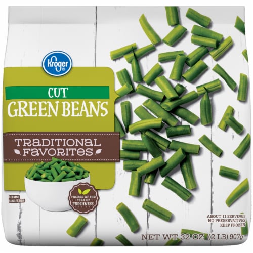 Kroger® Traditional Favorites Frozen Green Beans Cut Perspective: front