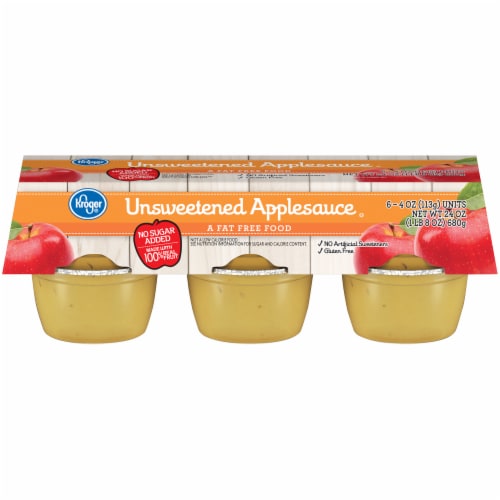Kroger® Unsweetened Applesauce Cups Perspective: front
