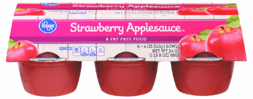 Kroger® Strawberry Applesauce Bowls Perspective: front