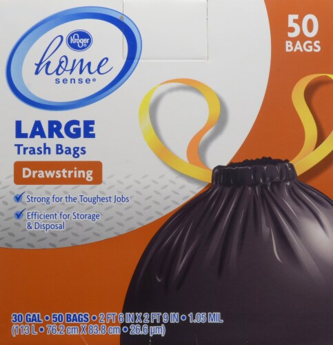 Save on Our Brand Large Outdoor Drawstring Trash Bags 30 Gallon Order  Online Delivery