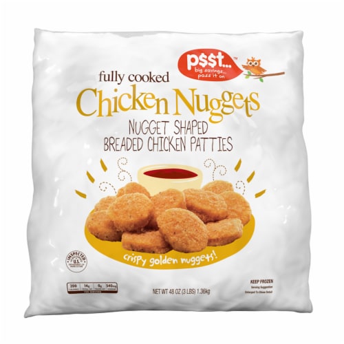 p$$t... Fully Cooked Chicken Nuggets Perspective: front