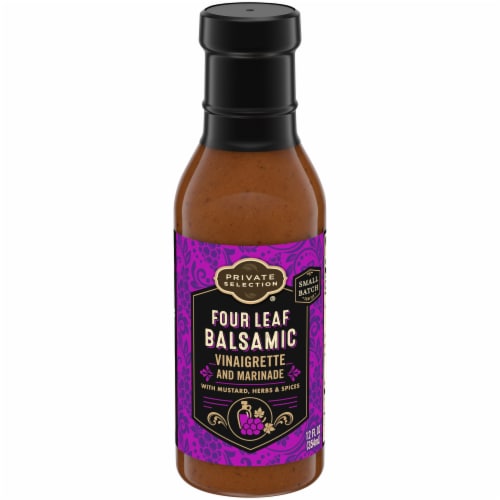Private Selection® Four Leaf Balsamic Vinaigrette and Marinade Perspective: front