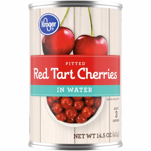 Kroger® Pitted Red Tart Cherries in Water Perspective: front