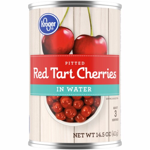 Kroger® Canned Pitted Red Tart Cherries in Water Perspective: front