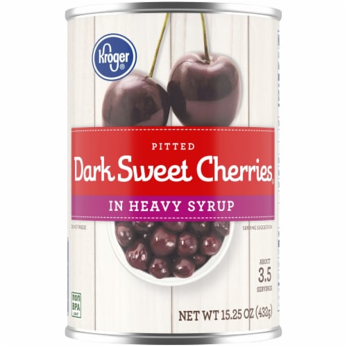Kroger® Pitted Dark Sweet Cherries in Heavy Syrup Perspective: front
