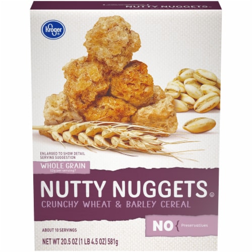 Kroger® Nutty Nuggets Crunchy Wheat & Barley Cereal Perspective: front