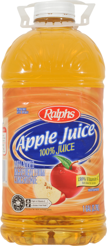 Ralphs 100% Apple Juice Perspective: front