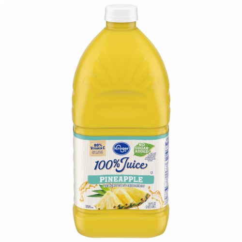 Kroger No Sugar Added 100 Pineapple Juice 64 fl oz Kroger