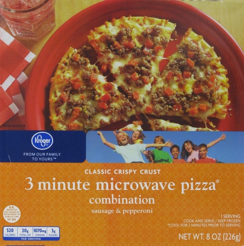Kroger® 3 Minute Microwave Combination Pizza Perspective: front