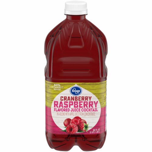 Kroger® Cranberry Raspberry Flavored Juice Cocktail Perspective: front