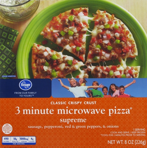 Kroger® 3 Minute Microwave Supreme Pizza Perspective: front