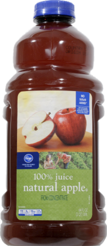 Kroger®  100% Natural Apple Juice Perspective: front