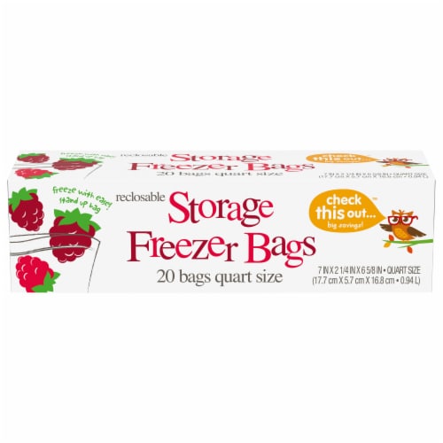 Ziploc® Quart Freezer Bags with Stay Open Design, 38 ct - Kroger