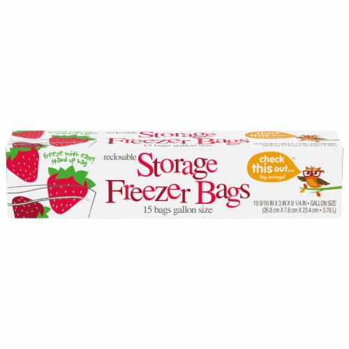 Smart Way™ Recloseable Gallon Size Freezer Storage Bags, 15 ct - Kroger