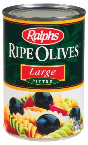 Ralphs Large Pitted Ripe Olives Perspective: front