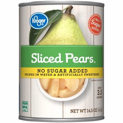 Kroger® No Sugar Added Sliced Pears Perspective: front