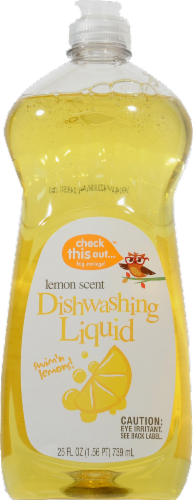 Check This Out™ Lemon Dishwashing Liquid Perspective: front