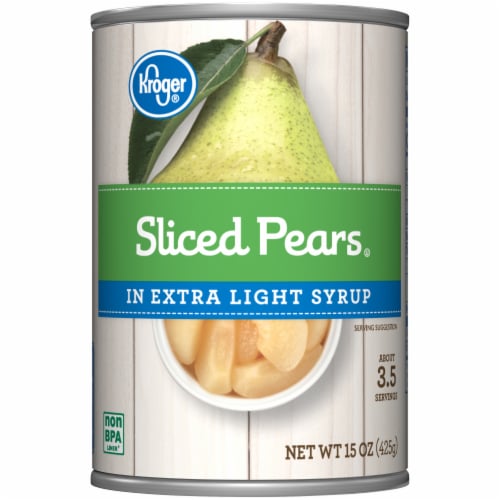 Kroger® Sliced Pears in Extra Light Syrup Perspective: front