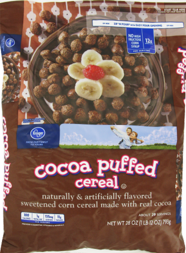 Kroger® Cocoa Puffed Bag Cereal Perspective: front