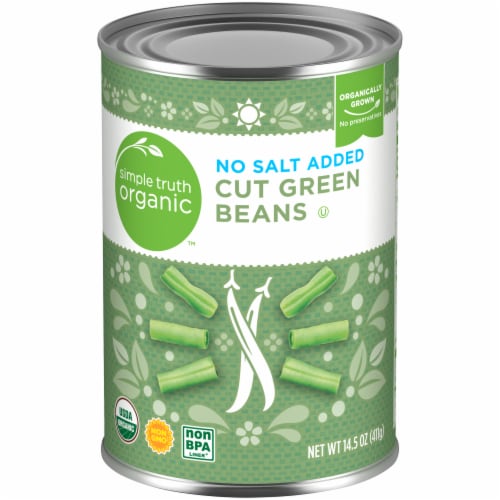 Simple Truth Organic™ No Salt Added Cut Green Beans Perspective: front