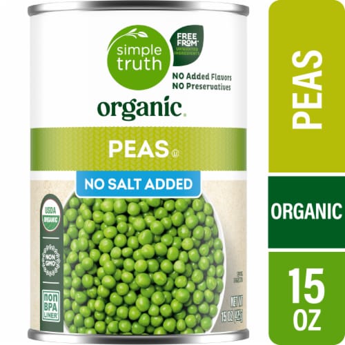 Simple Truth Organic™ No Salt Added Sweet Peas Perspective: front