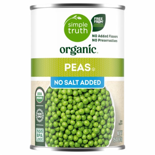 Simple Truth Organic™ No Salt Added Sweet Peas Perspective: front