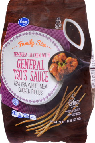 Kroger® Tempura Chicken with General Tso's Sauce Perspective: front