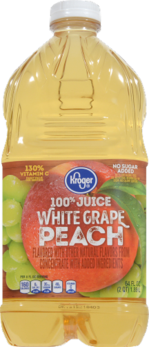 Kroger® White Grape Peach Juice Blend Perspective: front
