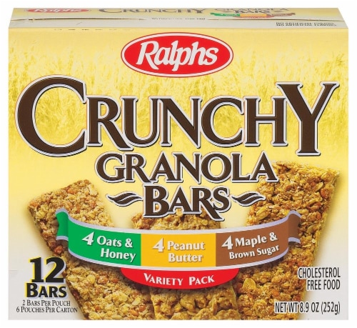 Ralphs Crunchy Granola Bars Variety Pack Perspective: front