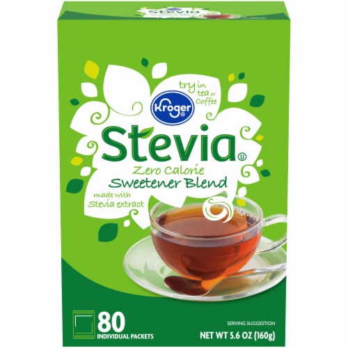 Kroger® Stevia Zero Calorie Sweetener Packets Perspective: front