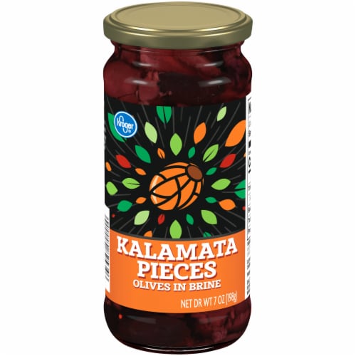 Kroger® Kalamata Pieces Olives in Brine Perspective: front