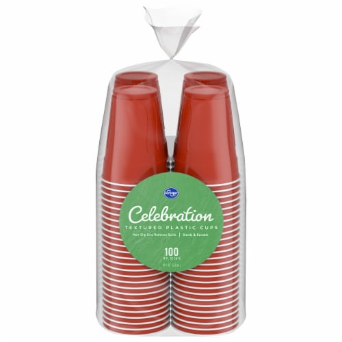Kroger® 18-Ounce Textured Plastic Cups Perspective: front