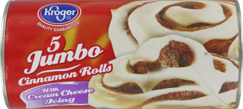 Kroger® 5 Jumbo Cinnamon Cream Cheese Rolls Perspective: front