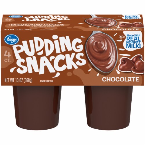 Kroger® Chocolate Pudding Snacks Perspective: front