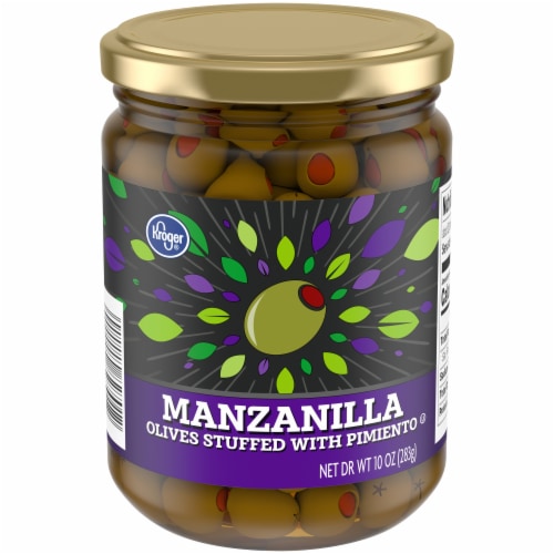 Kroger® Manzanilla Olives Stuffed with Pimiento Perspective: front