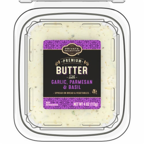 Private Selection® Butter With Garlic Parmesan & Basil Perspective: front