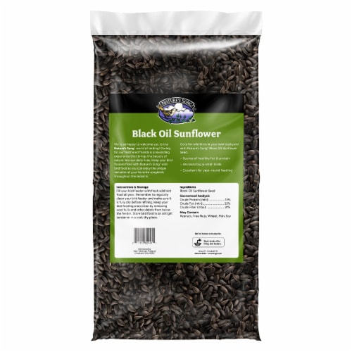 Nature's Song® Premium Black Oil Sunflower Seed Bird Food Perspective: front