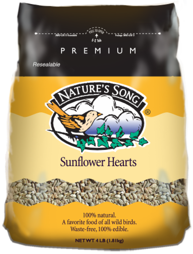Nature's Song® Sunflower Hearts Wild Bird Seed Perspective: front