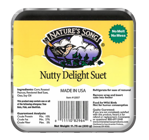 Nature's Song® Nutty Delight Suet Perspective: front