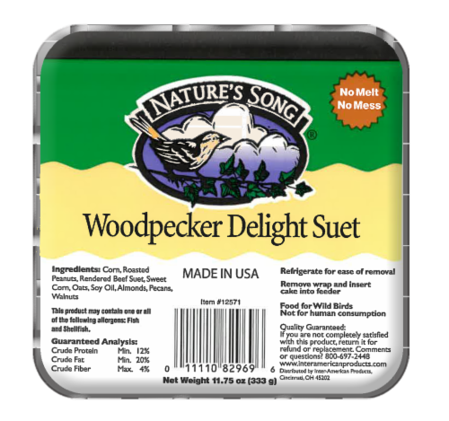 Nature's Song® Woodpecker Delight Suet Perspective: front