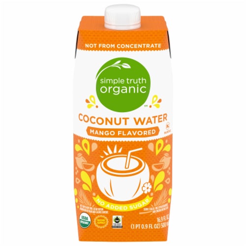 Simple Truth Organic™ Mango Flavored Coconut Bottled Water Perspective: front