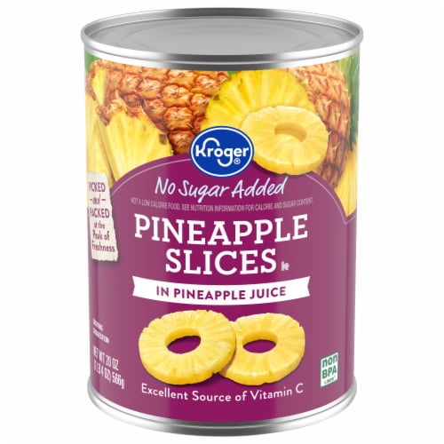 Kroger® Canned Sliced Pineapple in Pineapple Juice Perspective: front