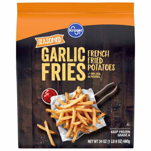 Kroger® Seasoned Garlic French Fries Perspective: front