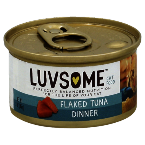 Luvsome™ Flaked Tuna Dinner Wet Cat Food Perspective: front