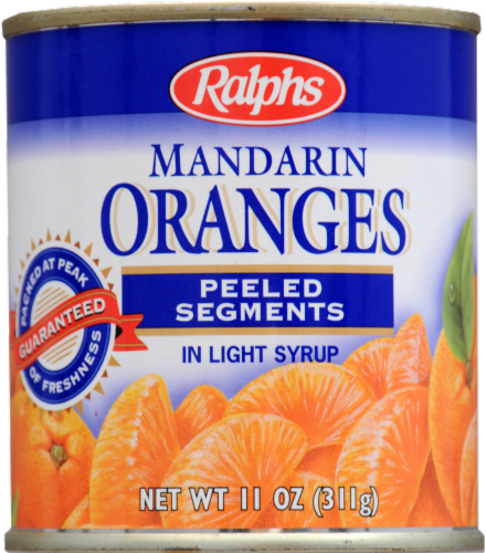 Ralphs Mandarin Oranges Peeled Segments in Light Syrup Perspective: front